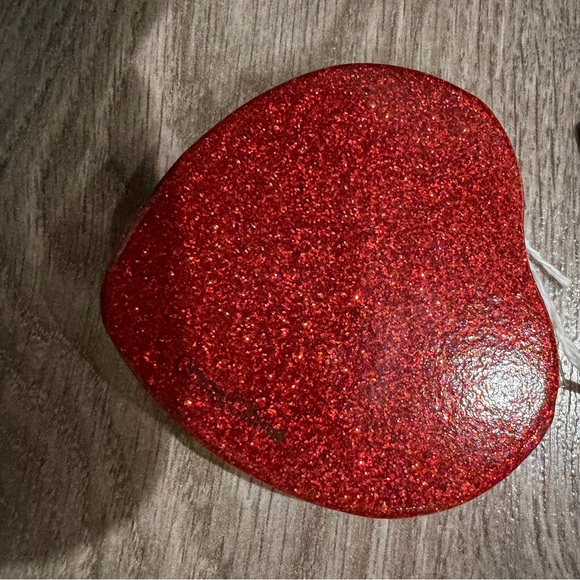 Coach Glittering Red Heart Coin Pouch - Picture 3 of 5